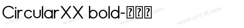 CircularXX bold字体转换
